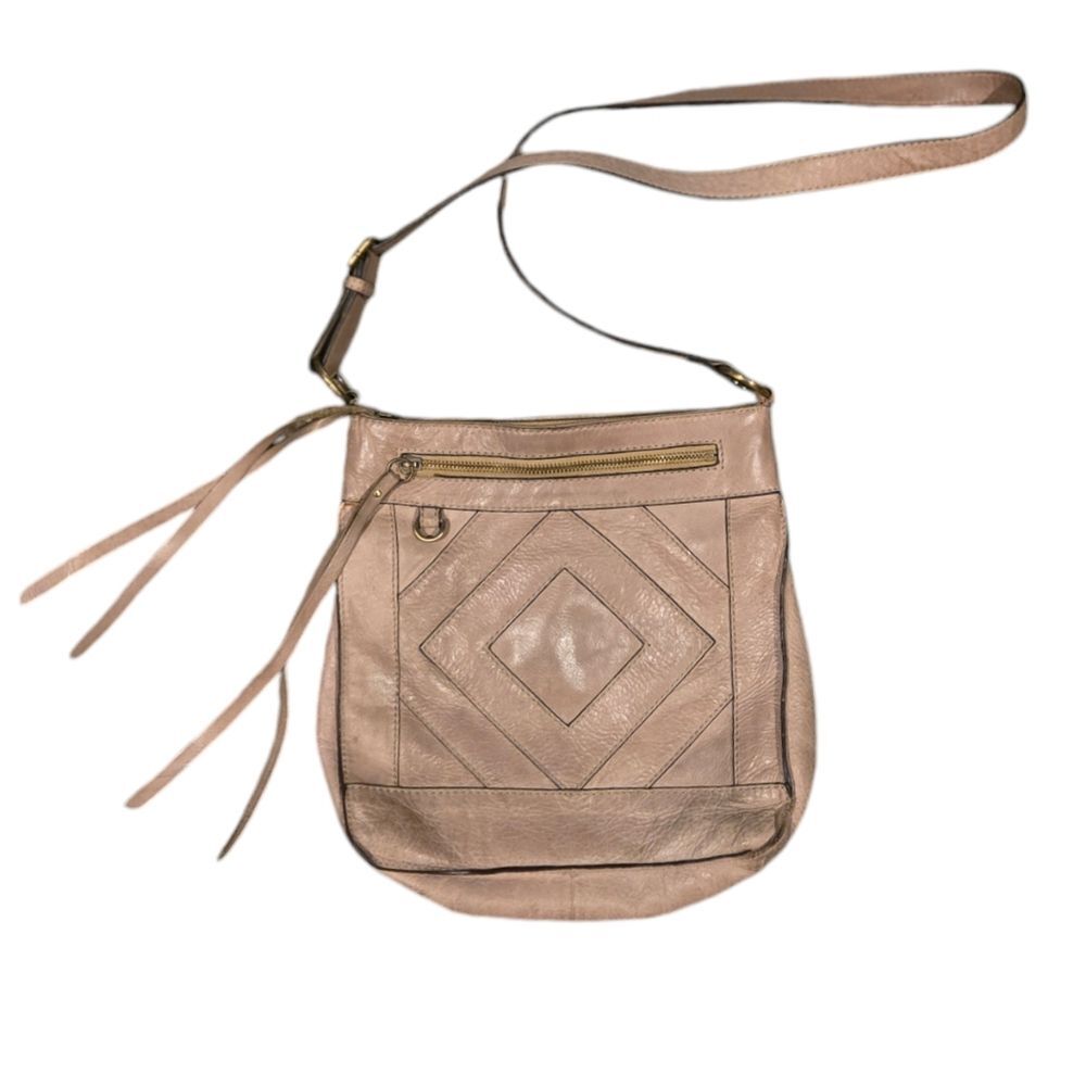 LUCKY BRAND Diamond Patchwork BoHo Leather Crossbody